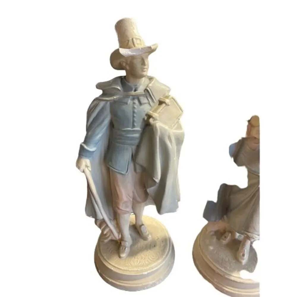 Vintage Porcelain Colonial Figurines Decorative Statues Home Decor‎ Collectibles